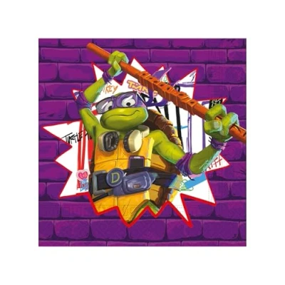 Image de Teenage Mutant Ninja Serviettes 33x33cm 20 morceaux