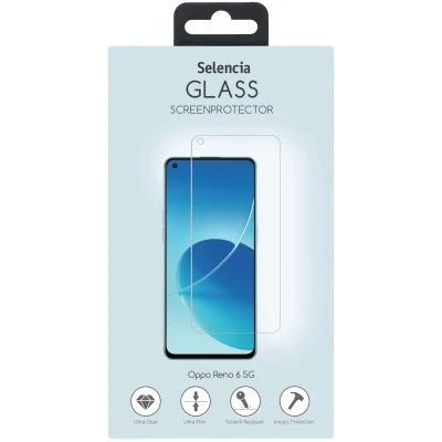 Afbeelding van Selencia Screenprotector Geschikt voor Oppo Reno 6 5G Tempered Glass Gehard Glas