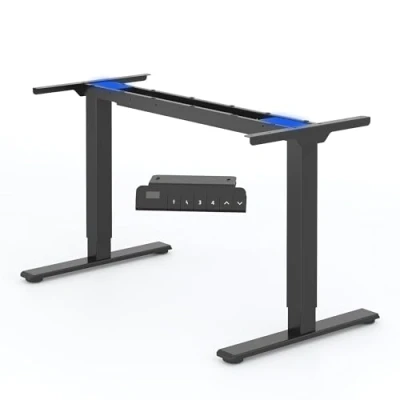 Afbeelding van FLEXISPOT EB2B Zit Sta Bureau Verstelbaar Elektrisch Standing Desk met 2 Motoren Intelligent Automatisch Geheugen(Zwart)