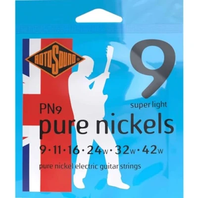 Afbeelding van Rotosound PN9 Pure Nickels 009 Snarenset elektrisch