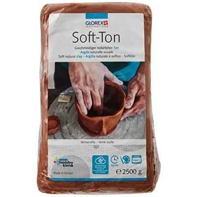 Image de Soft Ton terracotta 2500g lufthärtend / brennbar 1040C