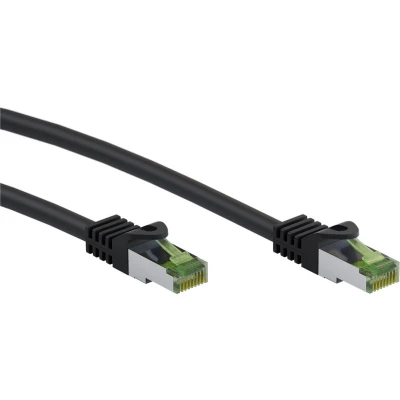 Afbeelding van GHMT Gecertificeerd CAT8.1 S/FTP LSZH 2M Zwart Netwerkkabel Computerkabel Kabel