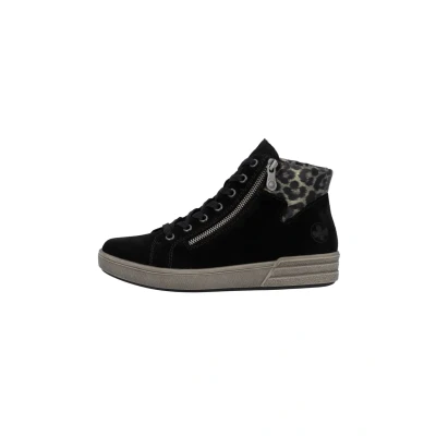 Afbeelding van Rieker Veterboots zwart Suede Maat 37
