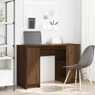 Afbeelding van vidaXL Bureau 120x42x76 cm spaanplaat bruin eikenkleurig