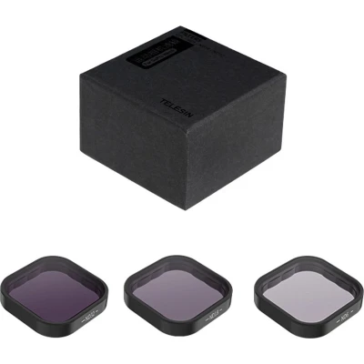 Afbeelding van Telesin ND8 ND16 ND32 Lens Filter Set Aluminium Frame geschikt voor GoPro 9 / 10 11 12