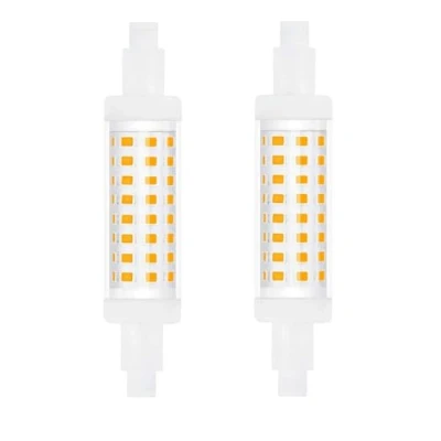 Afbeelding van DoRight 6,5 W R7s led lamp, koudwit, 6000 K, J78, met stralingshoek 360 graden, 650 lumen, komt overeen 65 W, halogeenlamp, niet dimbaar, 200 240 V, 2 stuks
