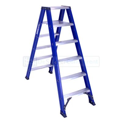Afbeelding van DAS Hercules Blue trapladder dubbel 2x6 treden