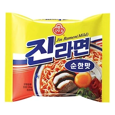 Afbeelding van Ottogi Instant Noedels Jin Ramen mild 120 g