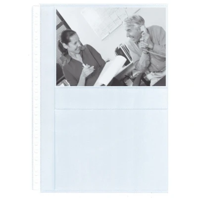 Image de Kangaro pochette transparente pour photo A4 23 trous 13 x 18 cm (10 pièces)