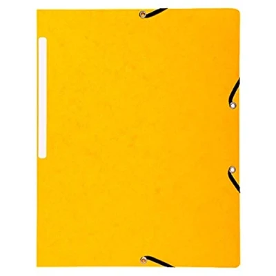 Afbeelding van Exacompta 55419E Snelhechtmap met elastiek, 355 g/m², 24 x 32 cm, geel, 10 stuks