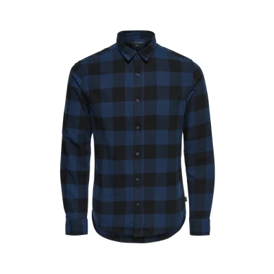 Afbeelding van ONLY &amp; SONS ONSGUDMUND LS CHECKED SHIRT NOOS Heren Overhemd Maat XXL