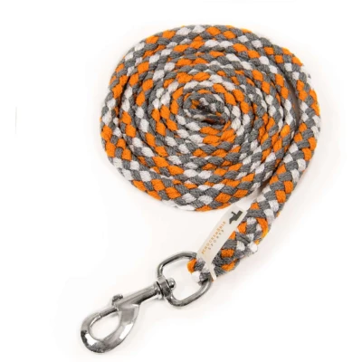 Afbeelding van Schockemöhle Halstertouw Catch Oranje/Grijs/Wit