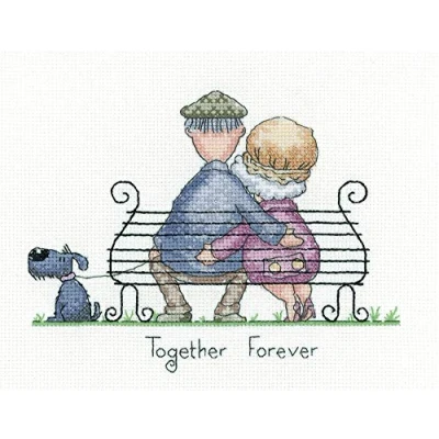 Afbeelding van Heritage Crafts Together Forever borduren (pakket) 1571A