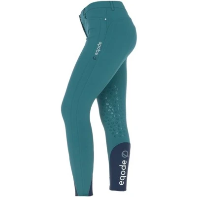 Afbeelding van EQODE by Equiline Rijbroek Delma Knee Grip Groen 32