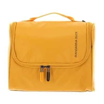 Afbeelding van MANDARINA Duck Toilettas Eco Coated Necessaire Yellow Donkergeel