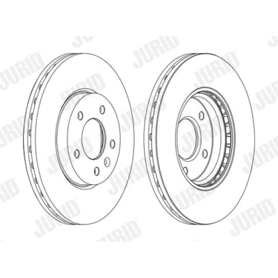 Afbeelding van JURID 562631JC 1 Remschijf 300 26 5 Geventileerd Gecoat Met schroeven OPEL: Astra J Sports Tourer, Hatchback, GTC
