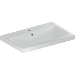 Afbeelding van Geberit iCon Light wastafel wit (75 x 48 cm) 1 kraangat, met