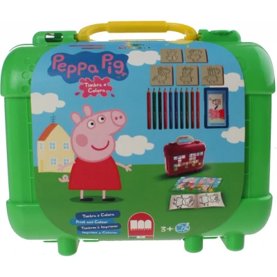 Afbeelding van Multiprint Kleurset Peppa Pig 19 delig Groen