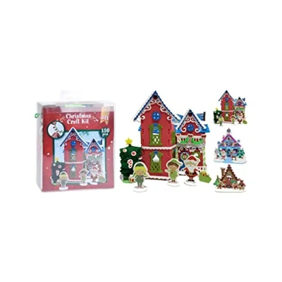 Afbeelding van Bigbuy Christmas Kerstversiering Huis Scène Handwerk