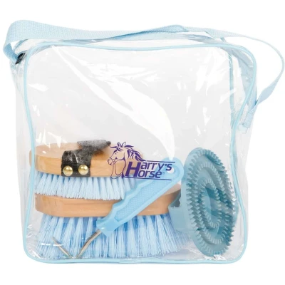 Afbeelding van Harrys Horse Mini grooming kit blauw