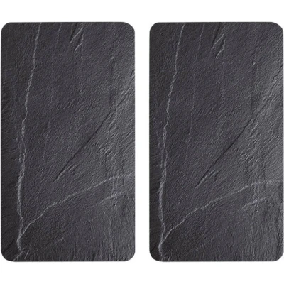 Afbeelding van Multi Glas Snijplaat, Afdekplaat, set van 2 stuks, Leisteen 50x28,5cm, Kesper