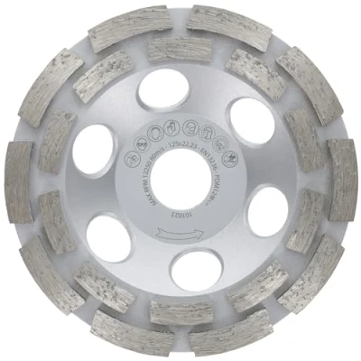 Afbeelding van PRODIAMANT Premium diamantslijpschijf 125 mm voor universeel beton, x 22,2 mm, dubbele rij
