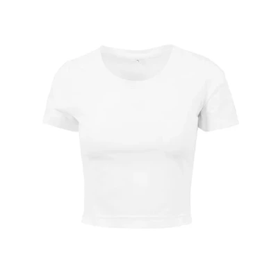 Afbeelding van Build your Brand Ladies ́ Cropped Tee BY042 White