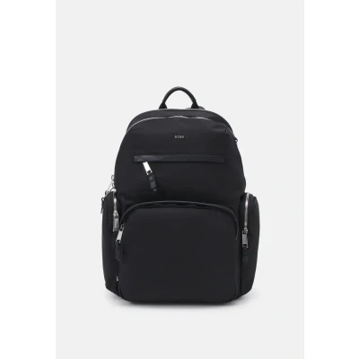 Afbeelding van BOSS Vrije tijd Rugzak met laptopvak Highway N Backpack Black Zwart