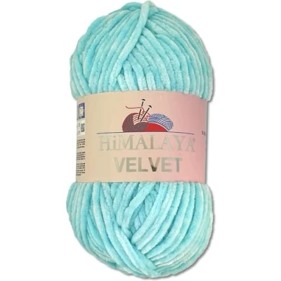 Afbeelding van Himalaya Velvet Dolphin breiwol, 40 kleuren om uit te kiezen, chenille 100 g, wollig en glanzend, voor accessoires, kleding dekens