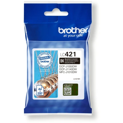 Afbeelding van Brother LC 421BK Inktcartridge Zwart