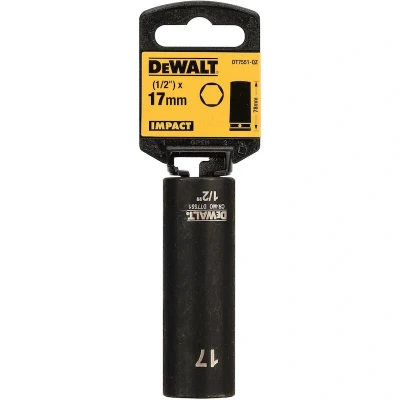Afbeelding van DeWALT DT7551 Krachtdop 1/2 lang 17mm