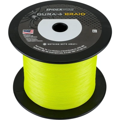 Afbeelding van SpiderWire Dura 4 Yellow Gevlochten lijn 0.10mm/9.1kg (1800m)