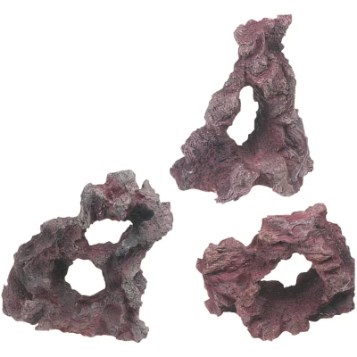 Afbeelding van Aquarium decoratie Strawberry Rock +/ 13 x 9 16 cm