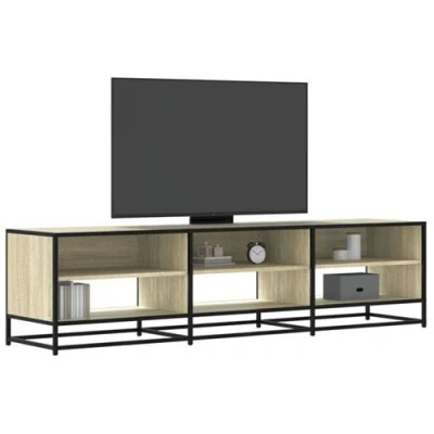 Afbeelding van vidaXL Tv meubel 18x40x46 cm bewerkt hout sonoma eikenkleurig
