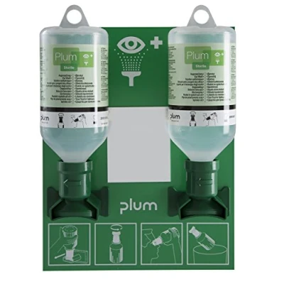 Image de Station lave œil avec 2 flacons de 500ml Plum