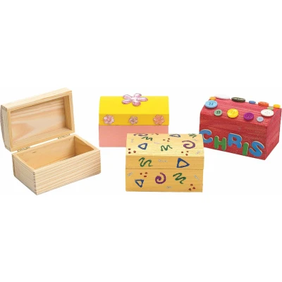 Afbeelding van Colorations Versier je eigen Houten Schatkist, Set van 12