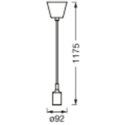 Afbeelding van LEDVANCE Vintage 1906® hanglamp BELL E27, wit