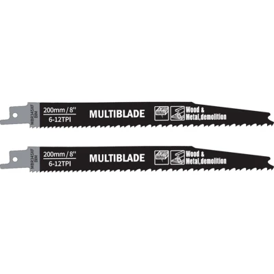 Afbeelding van Multiblade Reciprozaagblad BIM MBR345XF Hout &amp; Metaal 200mm (2 stuks)