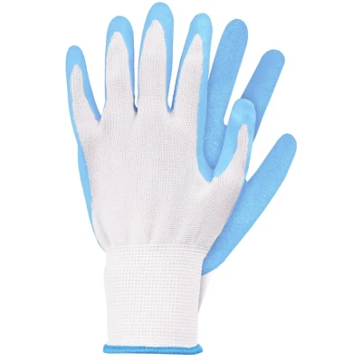 Afbeelding van Talen Tools Werkhandschoenen Latex Lichtblauw Maat M