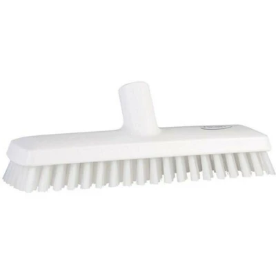 Image de VIKAN 70415 brosse à récurer avec alimentation en eau, 270 mm, polyester, extra dur, blanc 7041/5