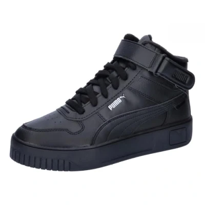Afbeelding van PUMA Carina Street Mid Wtr Sneakers voor dames, Zwart Zilver
