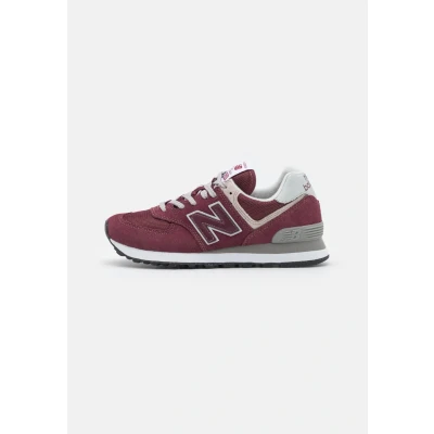 Afbeelding van New Balance 574 Sneakers laag, Heren, Maat: 40.5, Burgundy white Leer en textiel