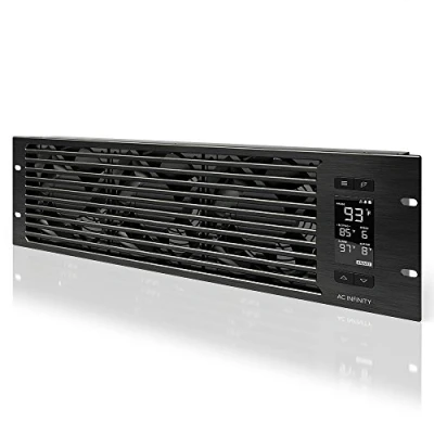Afbeelding van AC Infinity CLOUDPLATE T9 3U ventilatorpaneel voor 19&quot; AV koelrek, thuisbioscoop en netwerkrack