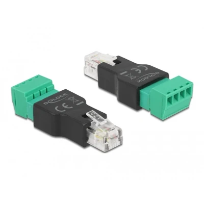 Afbeelding van Adapter rj11/14 mannelijk naar terminalblok 4 pin 2 delige