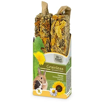 Afbeelding van JR Farm knaagdiersnack Grainless Farmys zonnebloem/kamille 140 gram