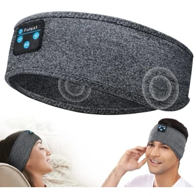 Afbeelding van Fulext Bluetooth slaaphoofdtelefoon, zachte elastische hoofdband voor mannen, vrouwen, tieners, Kerstmis, Vaderdag, Moederdag, verjaardag