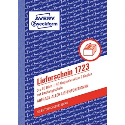 Afbeelding van Avery 1723 Pink White Yellow Cardboard A6 105 x 148 mm 40 pages