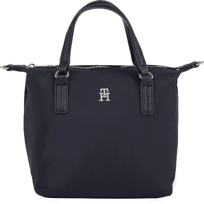 Afbeelding van Tommy Hilfiger Poppy Small TOTE Schoudertas, Dames, Maat: One Size, Space blue