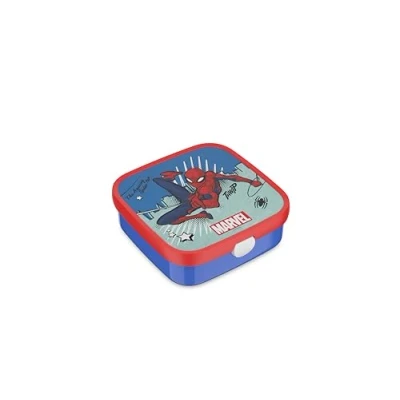 Image de Mepal Grande Boîte à Déjeuner Campus Lunch Box Bento pour Enfants Comprend 2 Boîtes étanches &amp; une Fourchette vont au Micro ondes 2x 200 + 1250 ml Spiderman