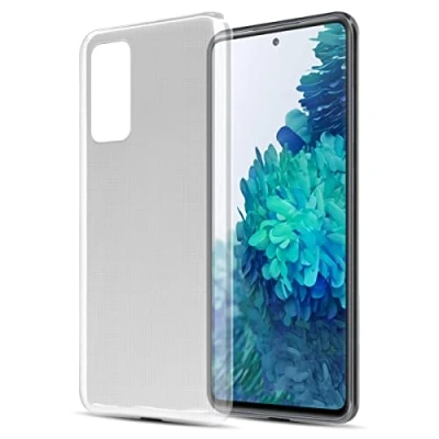 Afbeelding van Cadorabo Hoesje geschikt voor Samsung Galaxy S20 FE in VOLLEDIG TRANSPARANT Beschermhoes gemaakt van flexibel TPU Silicone Case Cover